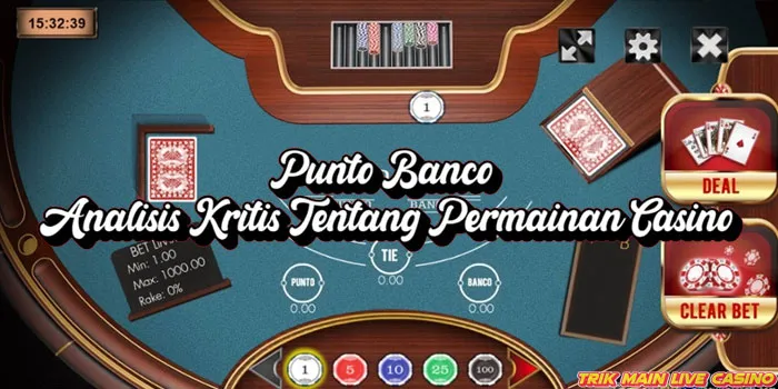 Punto Banco - Analisis Kritis Tentang Permainan Casino