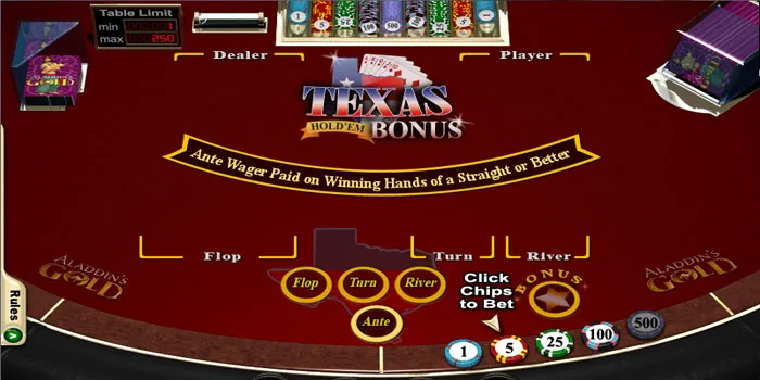 Perbedaan Texas Hold'em Bonus dan Texas Hold'em Reguler
